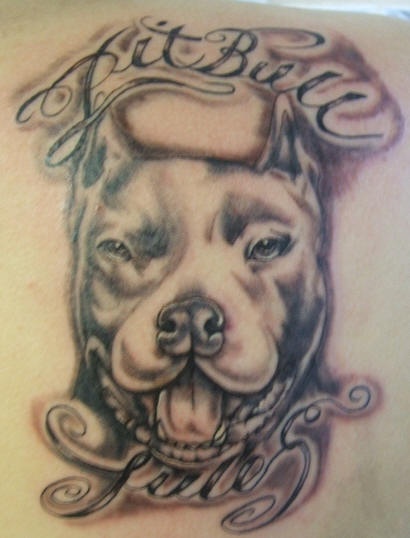 pit bull terrier black ink tattoo tattooimages biz pit bull terrier black ink tattoo tattooimages biz